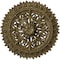 Ekena Millwork Lariah Medallion (Canopies up to 1 3/8"), 24 3/4"OD 1 3/8"ID x 3 1/4"P, Mississippi Mud Crackle CM24LAMMC - alternate 1